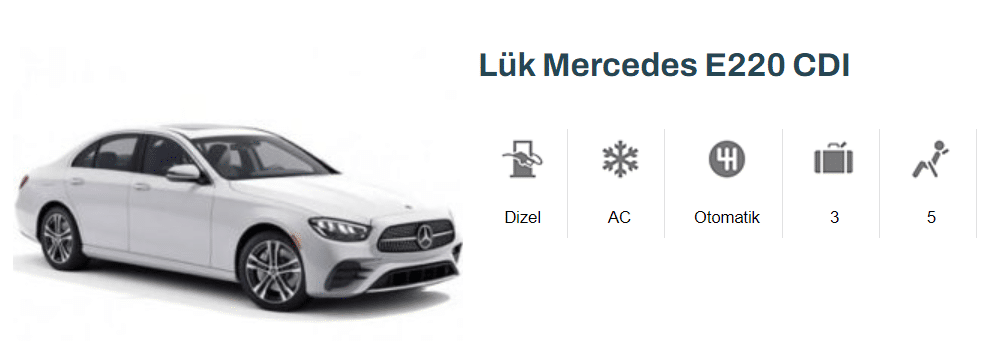 Lük Mercedes E220 CDI